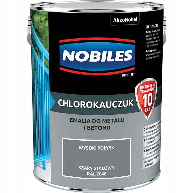 Chlorokaučuk 5L Šedý Ocelový Ral 7046 Nobiles