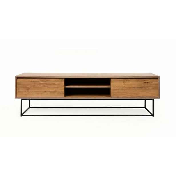 Televizní stolek Laxus Walnut and Black II, L