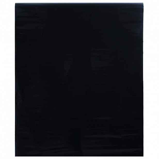 vidaXL Okenní fólie statická matná černá 90 x 2 000 cm PVC