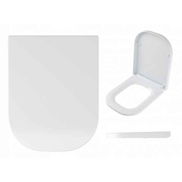 Wc Sedátko S Pozvolným Sklápěním, Polypropylen, Odnímatelné, Wc, Bílá, Levná Barva