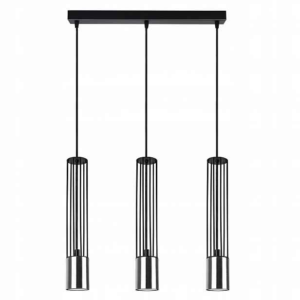 Závěsná lampa Lustr Drátěné tuby Chrom Zlatá