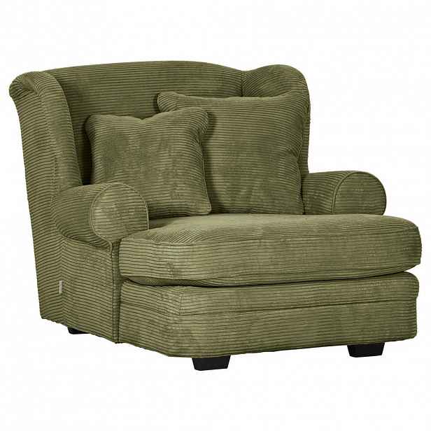 Ambia Home XXL KŘESLO, textil, olivově zelená