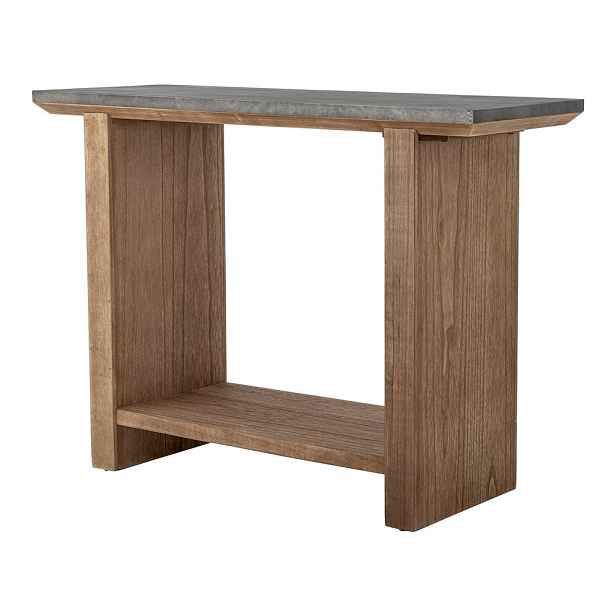 Konzolový stolek s kovovou deskou v přírodní barvě 40x110 cm Riva – Bloomingville