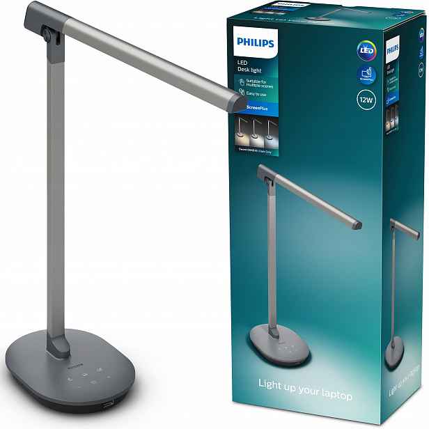 Led stolní lampička Noční školní 12W Dotyková Usb Sword Philips