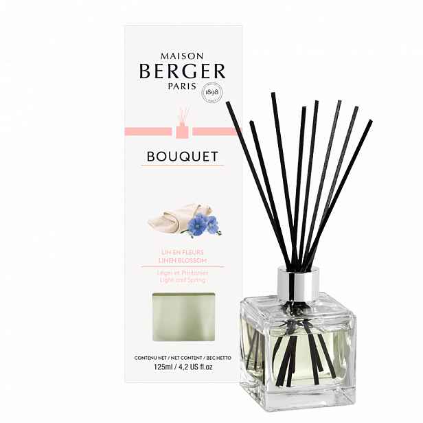 Maison Berger Paris Aroma Difuzér Cube, Lněný květ 125 ml 6059