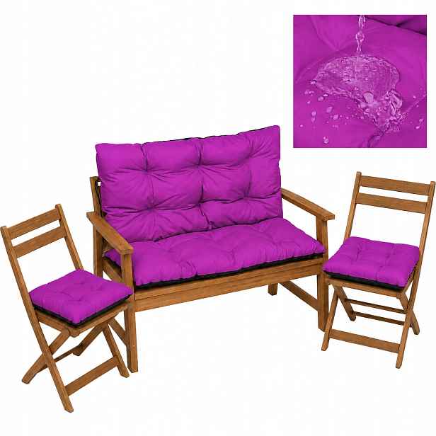 Polštář zahradní Voděodolný na houpačku 100x60x50 2x45/45 Fuchsie