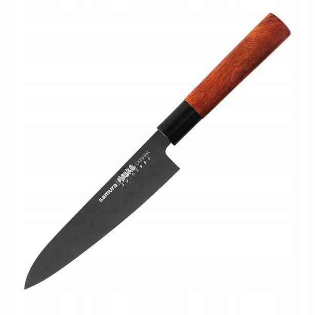 Nůž Šéfkuchaře Samura Okinawa Gyuto 17 cm ocel palisandr