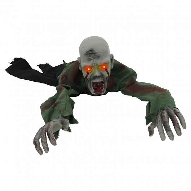 vidaXL Halloween lezoucí zombie SPOOKA Zelená 110 x 50 x 21 cm