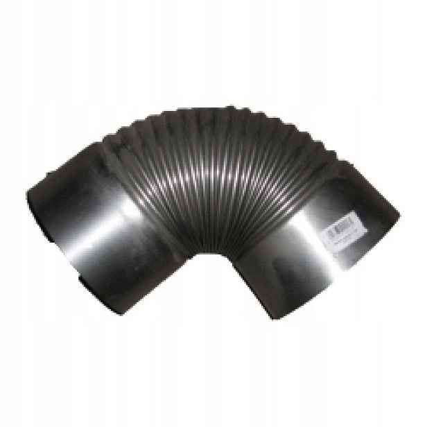 Černé Pecní Koleno Z Plechu 1 MM 130 MM Parní