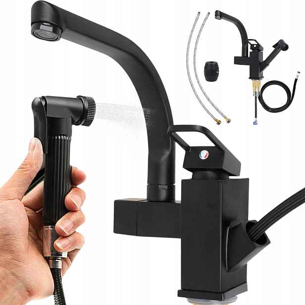 Kuchyňská Baterie S Vytahovací Sprškou Flexibilní Dřezová Baterie Pro Dřez