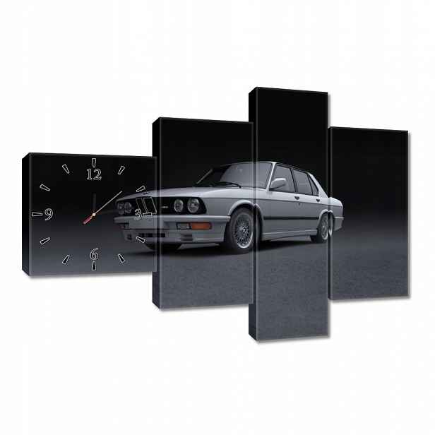Nástěnné hodiny 100x70 Bmw M5 Žralok Klasika