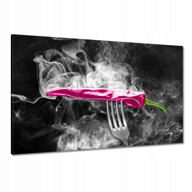 Obrazy 120x80 Růžová paprika Vidlička