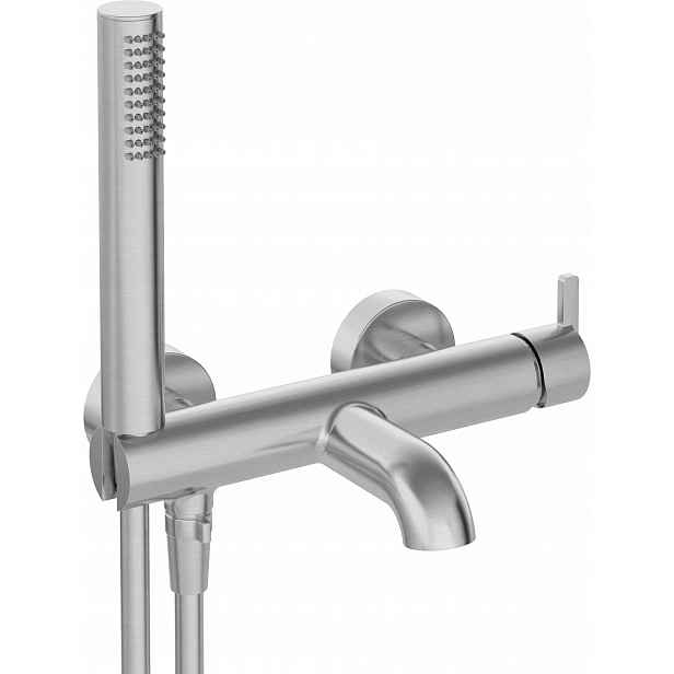 Jednopáková vanová baterie 183 mm se sprchovou sadou, mosaz