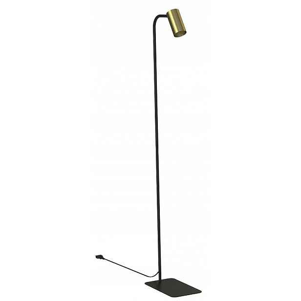 Stojací lampa do pokoje domu Stojací lampa Mono Zlatá Černá 1xGU10 130cm