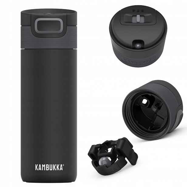 Termohrnek Kambukka Etna 500 ml Matte Black, hrnek na kávu, termoska