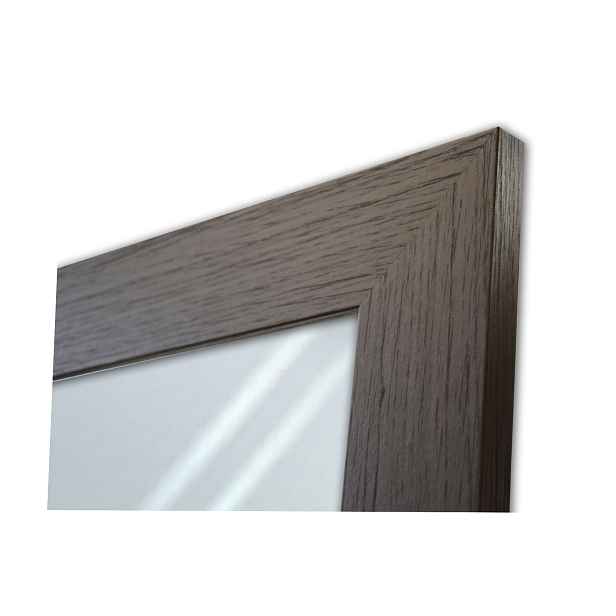 Zrcadlo v širokém rámu 110x80 wenge čokoláda
