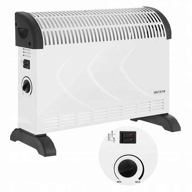 Elektrický Konvektorový Radiátor Termostat 2000W Energeticky Úsporný
