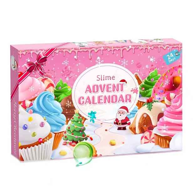 Adventní Kalendář 2026 Slime Pro Děti 24 Vánočních Překvapení