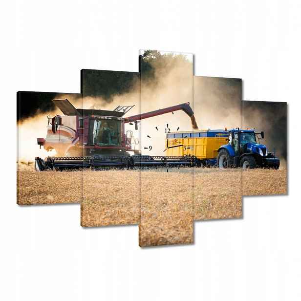 Hodiny 150x105 Sklizeň Kombajn Traktor