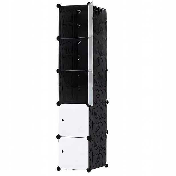Hogler 3411 Variabilní regálový systém 5 polic 175 x 37 x 47 cm, černý