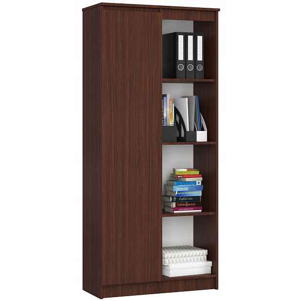 Kancelářský regál R80 Clp wenge na knihy, pořadače Akd