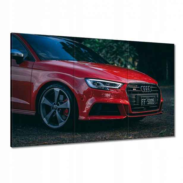 Obrazy 120x80 Červené Audi S3 Alufelgy