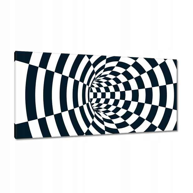 Obrazy 115x55 Abstrackja černobílá