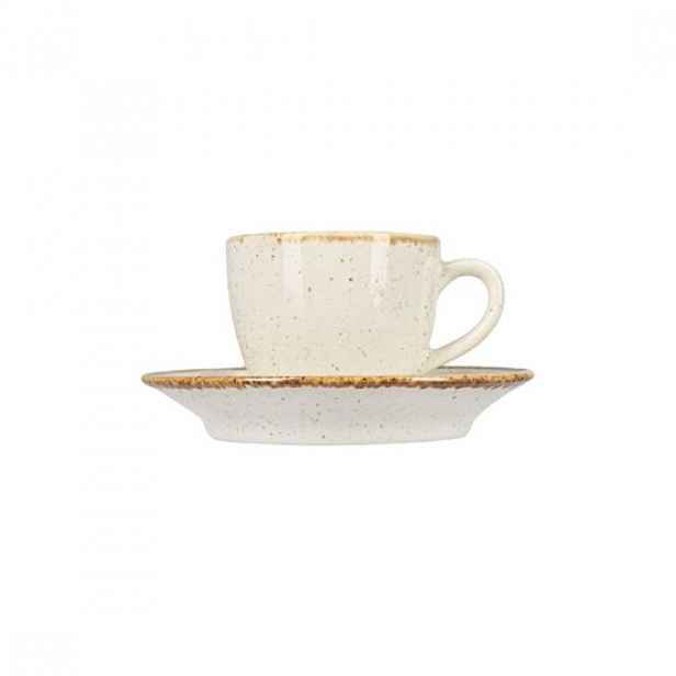 Sada šálků a podšálků na kávu, 80 ml, porcelán, Seasons, Béžová - Porl