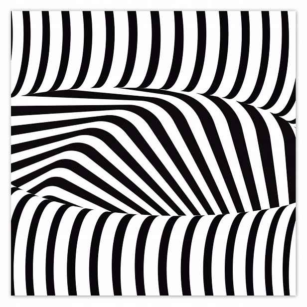 Plakáty 140x140 Abstrackja černobílá