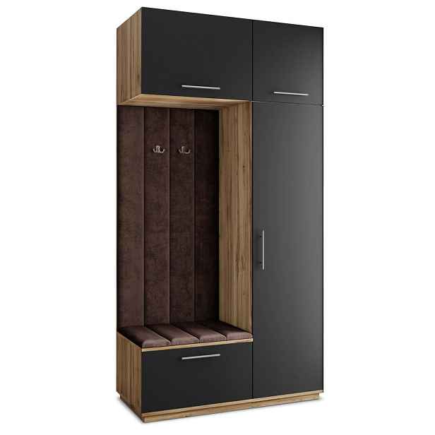 MASSENO MODERNÍ PŘEDSÍŇOVÁ SESTAVA REMA, 120/240/60 cm, dub Wotan