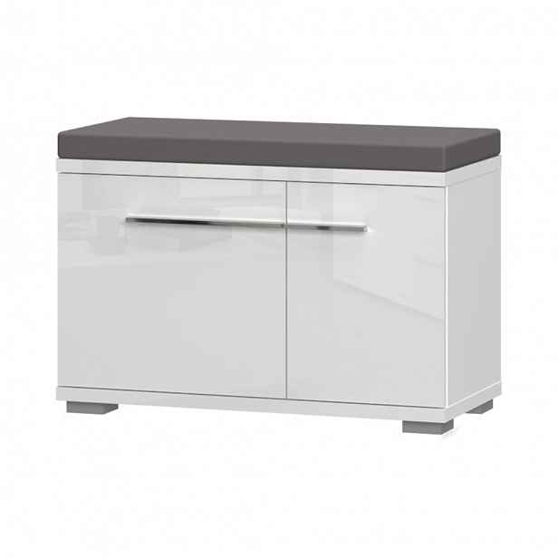 Botníková lavice PIANO K2 - bílá lesk