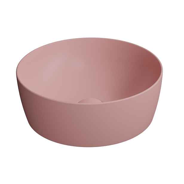 GSI NUBES keramické umyvadlo na desku průměr 40cm, blush mat