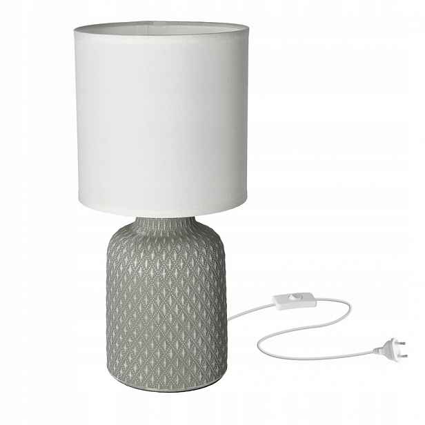 Noční lampa šedá stojací lampa do ložnice dětského pokoje Iner