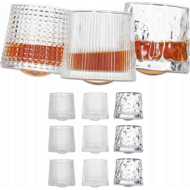 Sada 12 Sklenic Na Whisky 150 ML 3 Brusy Tumbler Allegro