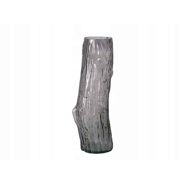 Skleněná váza Alberto, šedá, 46,5 cm