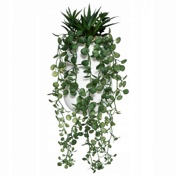 Umělá Květina Peperomia Ozdobná Rostlina V Květináči 33 X 16,5 CM