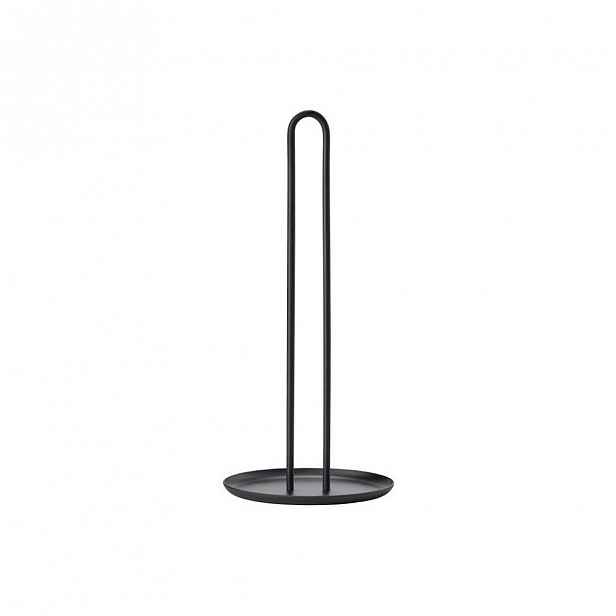Černý kovový držák na kuchyňské role Zone Singles, výška 32 cm