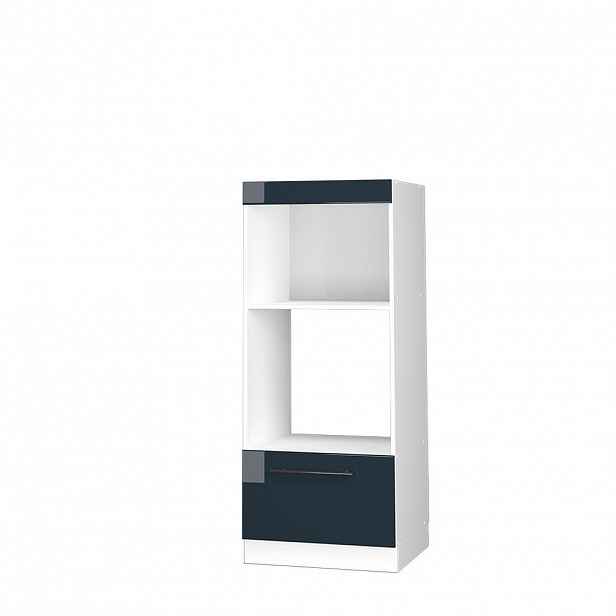 Vicco SKŘÍŇKA NA MIKROVLNNOU TROUBU Fame-Line Tmavě modrá s vysokým leskem 60 cm otevřený