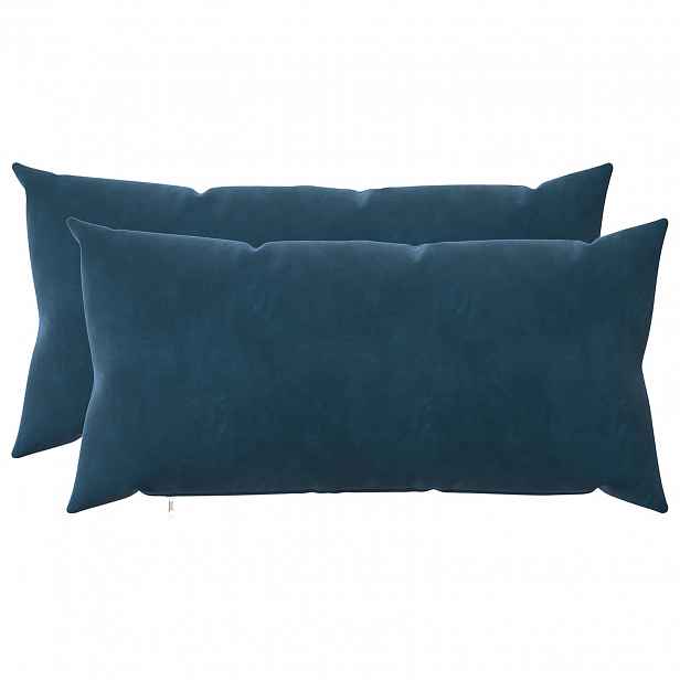 vidaXL Povlak na polštář 2 pcs HEERLEN Modrá 40 x 70 cm Samet