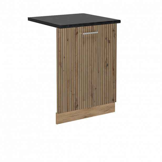 Vicco ČELNÍ PANEL MYČKY R-Line Řemeslný dub 60 cm , PD Antracit