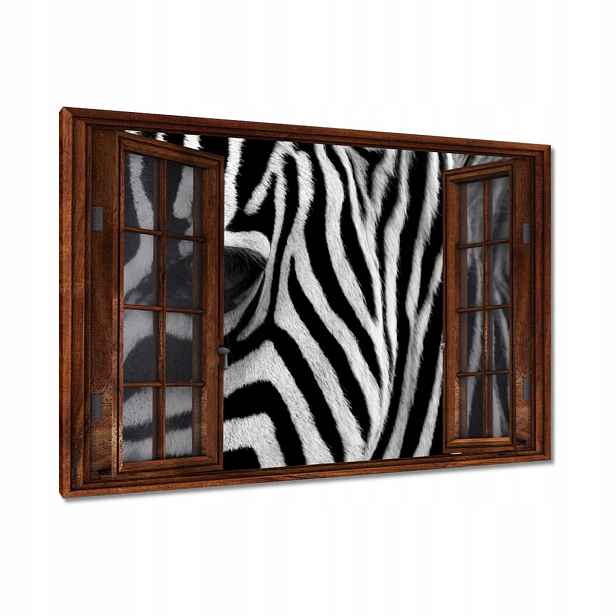 Obrazy 120x80 Černobílé pruhy Zebra