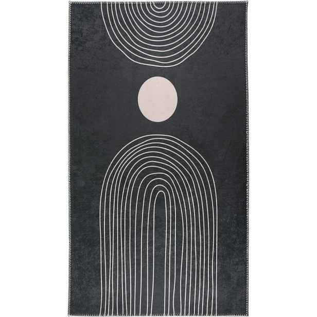 Antracitový pratelný koberec 50x80 cm – Vitaus