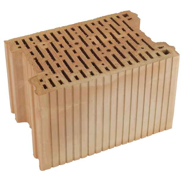 Cihla akustická HELUZ AKU 25 MK P15 s maltovou kapsou 375×250×238 mm