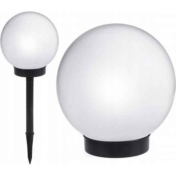 Solární Zahradní Lampa Kula 15 CM Led IP44 Se Soumrakovým Senzorem