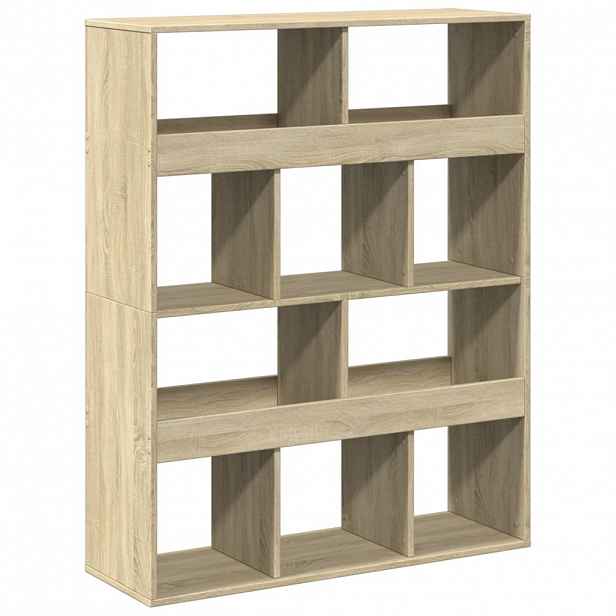vidaXL Knihovna dub sonoma 100 x 33 x 125,5 cm kompozitní dřevo