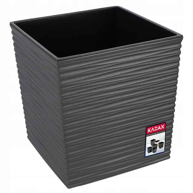 Květináč Květináč Květináč 30 cm Plastový Obal Šedý S Vložkou