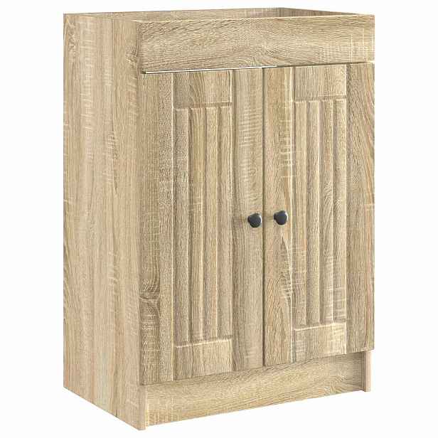 vidaXL Koupelnová skříňka pod umyvadlo Dub sonoma 56 x 37,5 x 81 cm