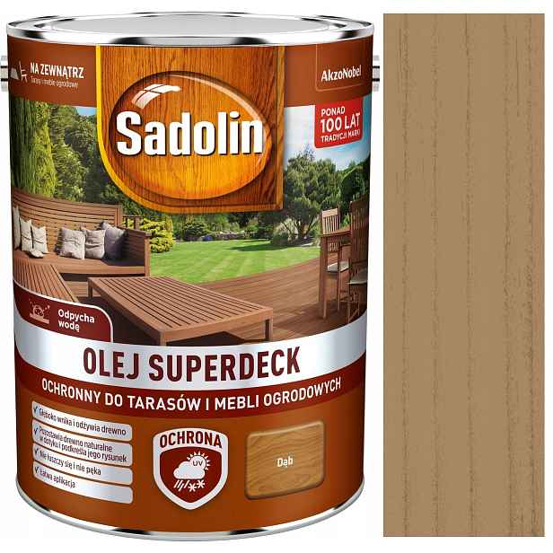 Sadolin Superdeck Olej Na Terasy 2,5 L Dub