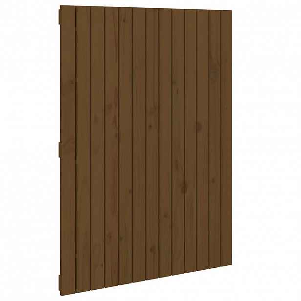 vidaXL Nástěnné čelo postele medově hnědé 82,5x3x110 cm borové dřevo