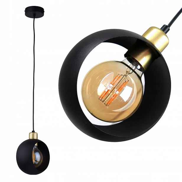 Závěsná lampa Tk Lighting Cyklop Black 2751